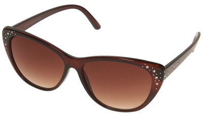 Topshop Diamante Detail Cats Eye Sunglasses