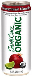 Santa Cruz Organic Sparkling Beverage, Pomegranate Limeade