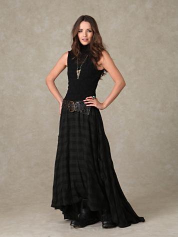 Nicholas K Check Maxi Skirt