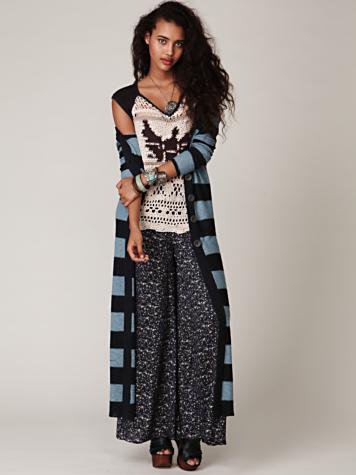 Free People New Horizons Maxi Cardigan