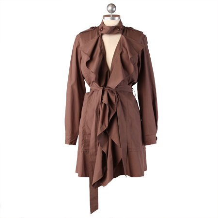 Darling Detective Ruffle Trench Coat