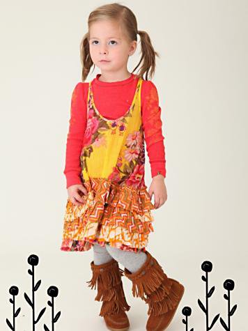 Wee People Yellow Ruffle Dress