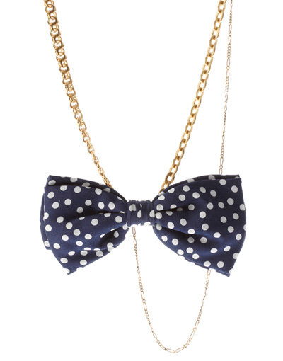 Silk Polka Dot Multi Necklace