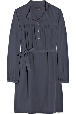 A. P. C. Belted Cotton Smock Dress