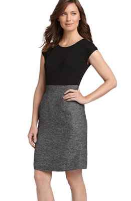 AK Anne Klein Mock Two Piece Dress