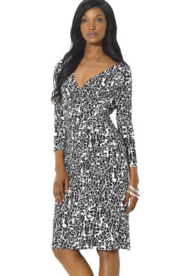 Ralph Lauren Elsie Print Matte Jersey Sheath Dress