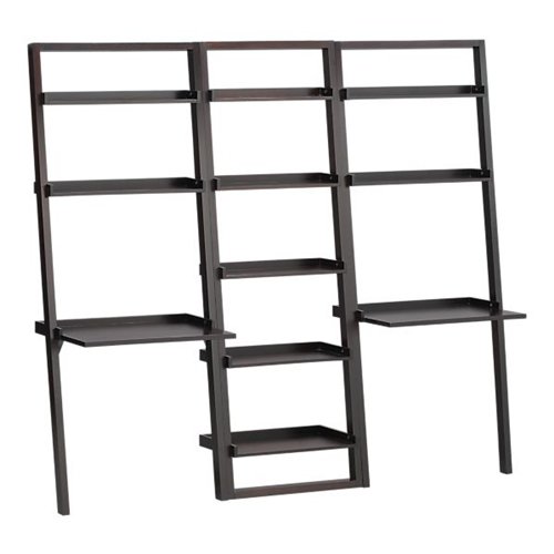 Sloane Espresso Learning Bookcase + Desks