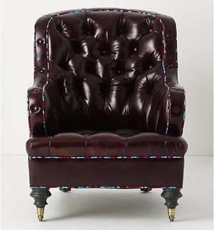 Lunet Chair, Amethyst Leather