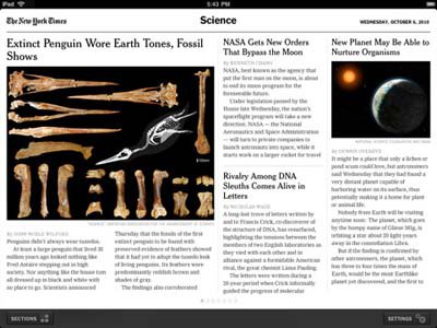 NYTimes for IPad