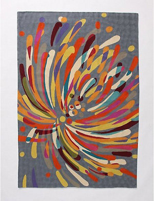 Anthropologie Fireworks Rug