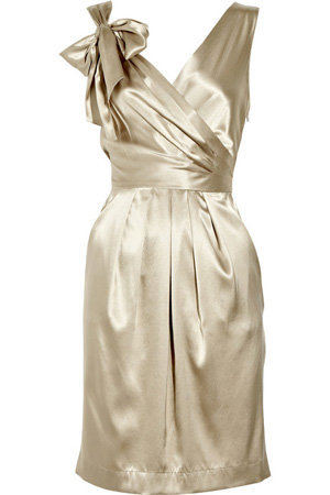 DKNY Stretch Silk Wrap-Effect Dress