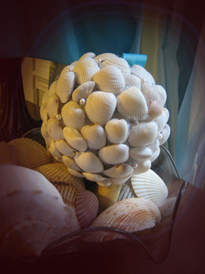 White Seashell Pomander