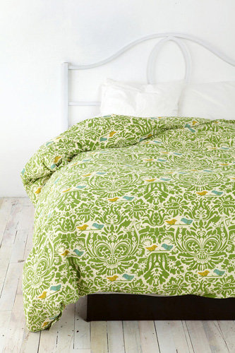 Birdie Stamp Duvet Cover