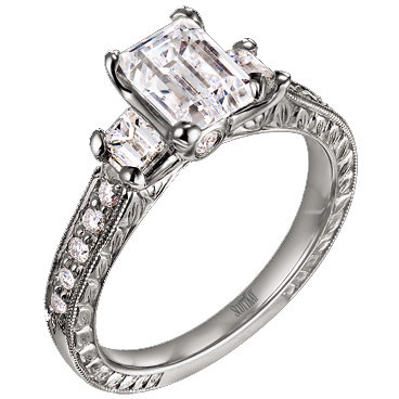 Scott Kay Emerald Cut Engagement Ring