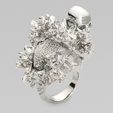 Alexander McQueen Koi Tail & Cherry Blossom Ring