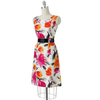 AB Studio Floral Sheath Dress