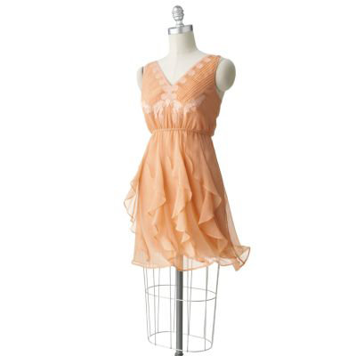 LC Conrad Ruffle Chiffon Dress