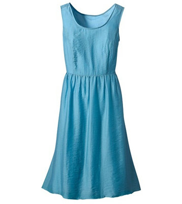 Tie Waist Dress in Shore Blue