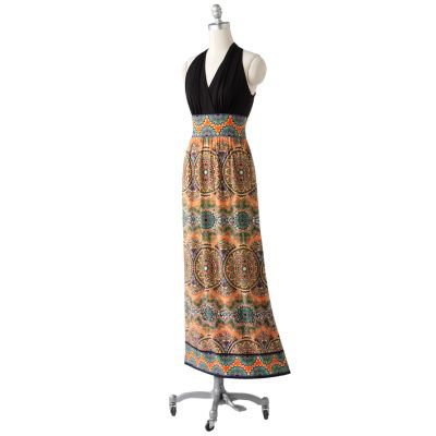 Suite 7 Floral Halter Maxi Dress