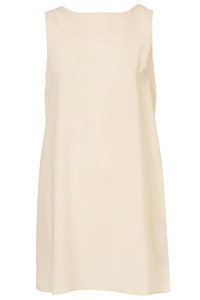 Topshop off White Cape Back Shift Dress