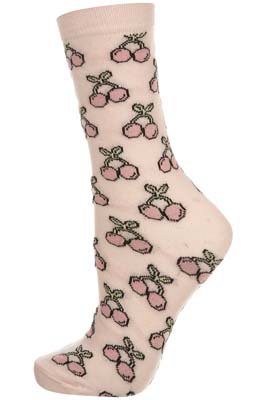 Topshop Pink Cherries Socks