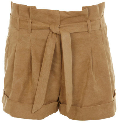 Miss Selfridge Sand Suedette Short