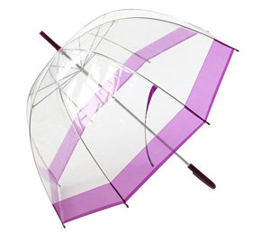 Urban Outfitters Clear Bubble Umbrella - Purple