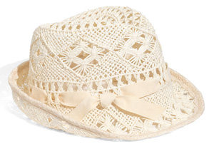 Nordstrom Lace Straw Fedora