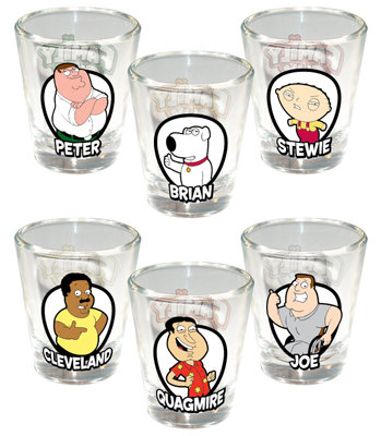 Family Guy 6pack Shotglass Set