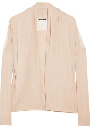 Theory Billy Draped Wool Cardigan