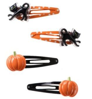 Cat and Pumpkin Snap Clips