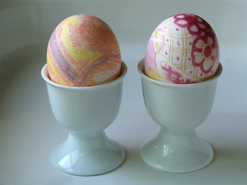 Silk Dyed Easter Eggs