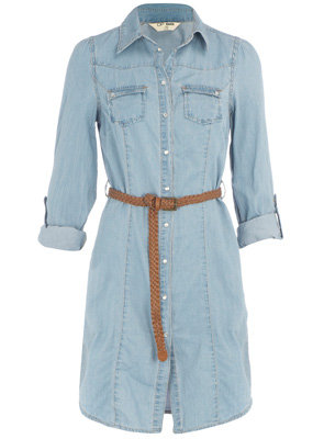 Dorothy Perkins Plait Belted Shirt Dress