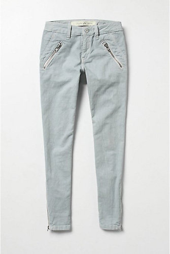 Pilcro Cropped Zip Skinny Jeans