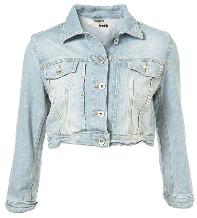 Topshop Super Bleach Crop Jacket