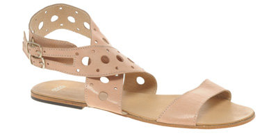 Asos Falcon Leather Cross Strap Sandal