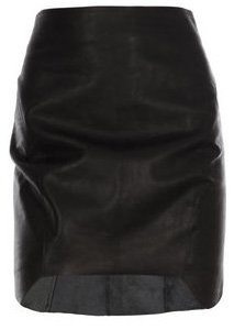 Acne Leather Panel Skirt