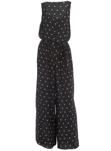 Dorothy Perkins Black Dot Flower Jumpsuit