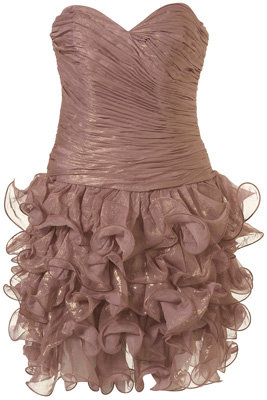 Rare Opulence Metallic Ruched Dress