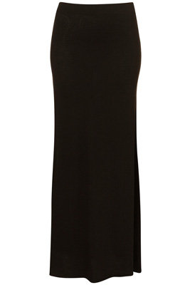 Topshop Black Basic Maxi Skirt