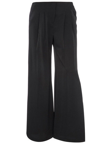 Dorothy Perkins Black Satin Palazzo Trousers