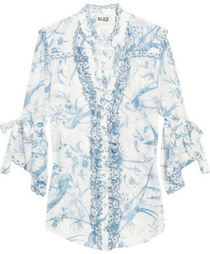 Alice by Temperley Seraphine Printed Blouse