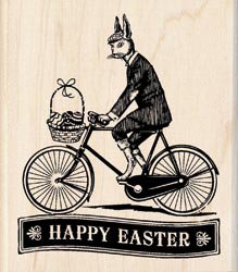 Inkadinkado Mounted Rubber Stamp “Easter Delivery”