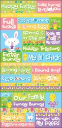 Happy Easter Quote Stickers