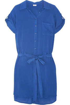 Splendid Belted Voile Shirt Dress