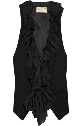 Elizabeth and James Ruffled-Collar Jersey Vest