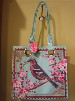 Victorian Bird Luxe Tote