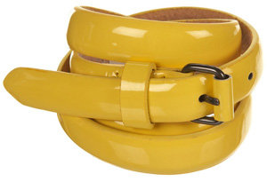 Topshop Patent Roller Buckle Belt