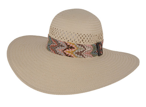 Abstract Trim Floppy Hat