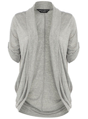 Dorothy Perkins Grey Draped Pocket Cardigan